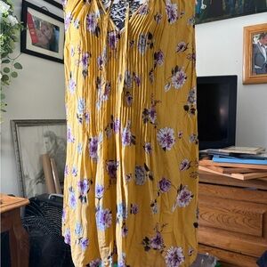 Torrid Yellow Floral Blouse